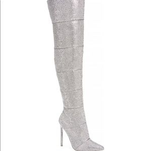 Steve Madden Wonders Rhinestone Over the Knee Boot